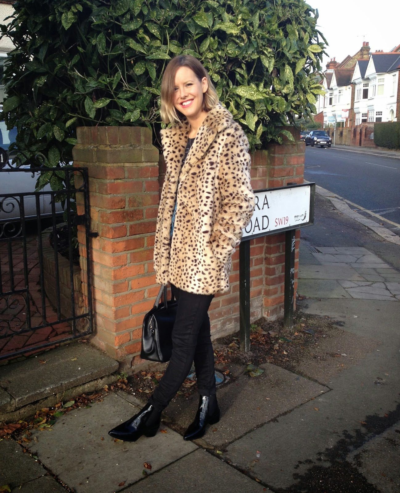 Outfit Post: Mango leopard coat
