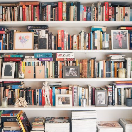 Sarah Clark's bookshelves - The Frugality