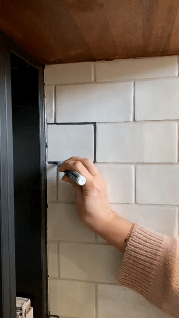 I USED A GROUT PEN AND HERE ARE THE RESULTS!